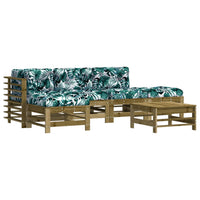 Thumbnail for 6-tlg. Garten-Lounge-Set mit Kissen Imprägniertes Kiefernholz