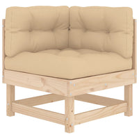 Thumbnail for 7-tlg. Garten-Lounge-Set mit Kissen Massivholz