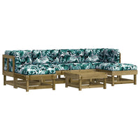 Thumbnail for 7-tlg. Garten-Lounge-Set mit Kissen Imprägniertes Kiefernholz