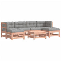 Thumbnail for 7-tlg. Garten-Lounge-Set mit Kissen Massivholz Douglasie