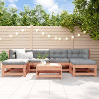 Thumbnail for 7-tlg. Garten-Lounge-Set mit Kissen Massivholz Douglasie