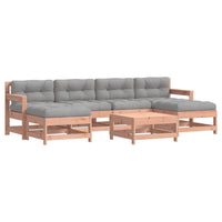 Thumbnail for 7-tlg. Garten-Lounge-Set mit Kissen Massivholz Douglasie