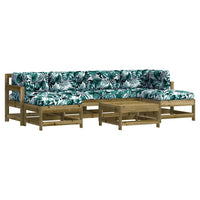 Thumbnail for 7-tlg. Garten-Lounge-Set mit Kissen Imprägniertes Kiefernholz