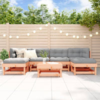 Thumbnail for 7-tlg. Garten-Lounge-Set mit Kissen Massivholz Douglasie