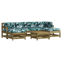 Thumbnail for 7-tlg. Garten-Lounge-Set mit Kissen Imprägniertes Kiefernholz