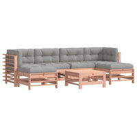 Thumbnail for 7-tlg. Garten-Lounge-Set mit Kissen Massivholz Douglasie