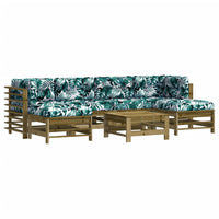 Thumbnail for 7-tlg. Garten-Lounge-Set mit Kissen Imprägniertes Kiefernholz