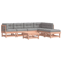 Thumbnail for 7-tlg. Garten-Lounge-Set mit Kissen Massivholz Douglasie