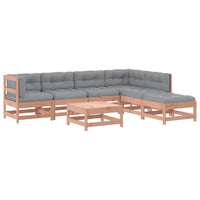 Thumbnail for 7-tlg. Garten-Lounge-Set mit Kissen Massivholz Douglasie