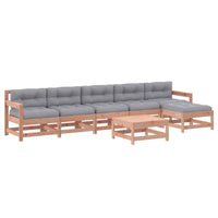 Thumbnail for 7-tlg. Garten-Lounge-Set mit Kissen Massivholz Douglasie