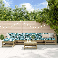 Thumbnail for 7-tlg. Garten-Lounge-Set mit Kissen Imprägniertes Kiefernholz