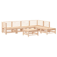 Thumbnail for 7-tlg. Garten-Lounge-Set mit Kissen Massivholz