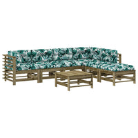 Thumbnail for 7-tlg. Garten-Lounge-Set mit Kissen Imprägniertes Kiefernholz