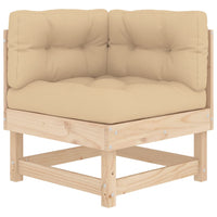 Thumbnail for 6-tlg. Garten-Lounge-Set mit Kissen Massivholz