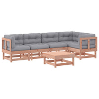 Thumbnail for 6-tlg. Garten-Lounge-Set mit Kissen Massivholz Douglasie