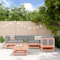 Thumbnail for 6-tlg. Garten-Lounge-Set mit Kissen Massivholz Douglasie