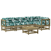 Thumbnail for 6-tlg. Garten-Lounge-Set mit Kissen Imprägniertes Kiefernholz