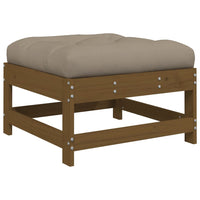 Thumbnail for 6-tlg. Garten-Lounge-Set mit Kissen Honigbraun Massivholz