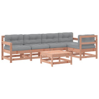 Thumbnail for 6-tlg. Garten-Lounge-Set mit Kissen Massivholz Douglasie