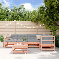 Thumbnail for 6-tlg. Garten-Lounge-Set mit Kissen Massivholz Douglasie