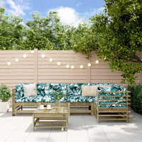 Thumbnail for 6-tlg. Garten-Lounge-Set mit Kissen Imprägniertes Kiefernholz