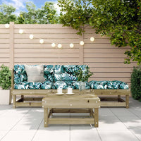 Thumbnail for 4-tlg. Garten-Lounge-Set mit Kissen Kiefernholz Imprägniert