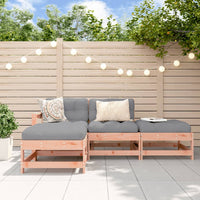 Thumbnail for 4-tlg. Garten-Lounge-Set mit Kissen Massivholz Douglasie