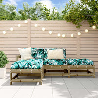 Thumbnail for 4-tlg. Garten-Lounge-Set mit Kissen Kiefernholz Imprägniert