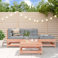Thumbnail for 4-tlg. Garten-Lounge-Set mit Kissen Massivholz Douglasie