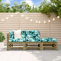 Thumbnail for 3-tlg. Garten-Lounge-Set mit Kissen Kiefernholz Imprägniert