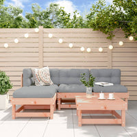 Thumbnail for 5-tlg. Garten-Lounge-Set mit Kissen Massivholz Douglasie