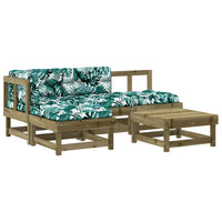 Thumbnail for 5-tlg. Garten-Lounge-Set mit Kissen Imprägniertes Kiefernholz
