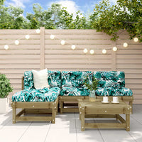 Thumbnail for 5-tlg. Garten-Lounge-Set mit Kissen Imprägniertes Kiefernholz