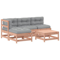 Thumbnail for 5-tlg. Garten-Lounge-Set mit Kissen Massivholz Douglasie