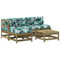 Thumbnail for 5-tlg. Garten-Lounge-Set mit Kissen Imprägniertes Kiefernholz
