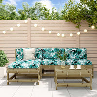 Thumbnail for 5-tlg. Garten-Lounge-Set mit Kissen Imprägniertes Kiefernholz
