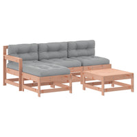 Thumbnail for 5-tlg. Garten-Lounge-Set mit Kissen Massivholz Douglasie
