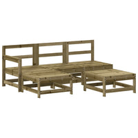 Thumbnail for 5-tlg. Garten-Lounge-Set mit Kissen Imprägniertes Kiefernholz