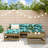 Thumbnail for 5-tlg. Garten-Lounge-Set mit Kissen Imprägniertes Kiefernholz