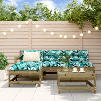 Thumbnail for 5-tlg. Garten-Lounge-Set mit Kissen Imprägniertes Kiefernholz