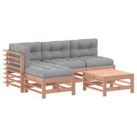 Thumbnail for 5-tlg. Garten-Lounge-Set mit Kissen Massivholz Douglasie