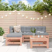 Thumbnail for 5-tlg. Garten-Lounge-Set mit Kissen Massivholz Douglasie