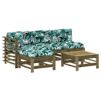 Thumbnail for 5-tlg. Garten-Lounge-Set mit Kissen Imprägniertes Kiefernholz