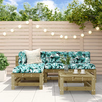 Thumbnail for 5-tlg. Garten-Lounge-Set mit Kissen Imprägniertes Kiefernholz