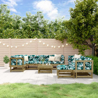 Thumbnail for 10-tlg. Garten-Lounge-Set mit Kissen Kiefernholz Imprägniert