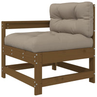 Thumbnail for 10-tlg. Garten-Lounge-Set mit Kissen Honigbraun Massivholz
