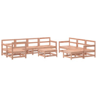 Thumbnail for 10-tlg. Garten-Lounge-Set mit Kissen Massivholz Douglasie
