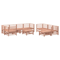 Thumbnail for 10-tlg. Garten-Lounge-Set mit Kissen Massivholz Douglasie