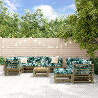 Thumbnail for 10-tlg. Garten-Lounge-Set mit Kissen Kiefernholz Imprägniert