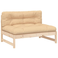 Thumbnail for 2-tlg. Garten-Lounge-Set mit Kissen Massivholz